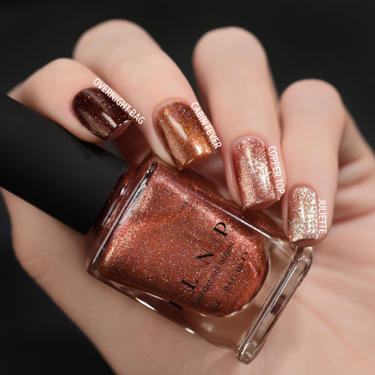 Copper Top - Copper Holographic Ultra Metallic Nail Polish by ILNP
