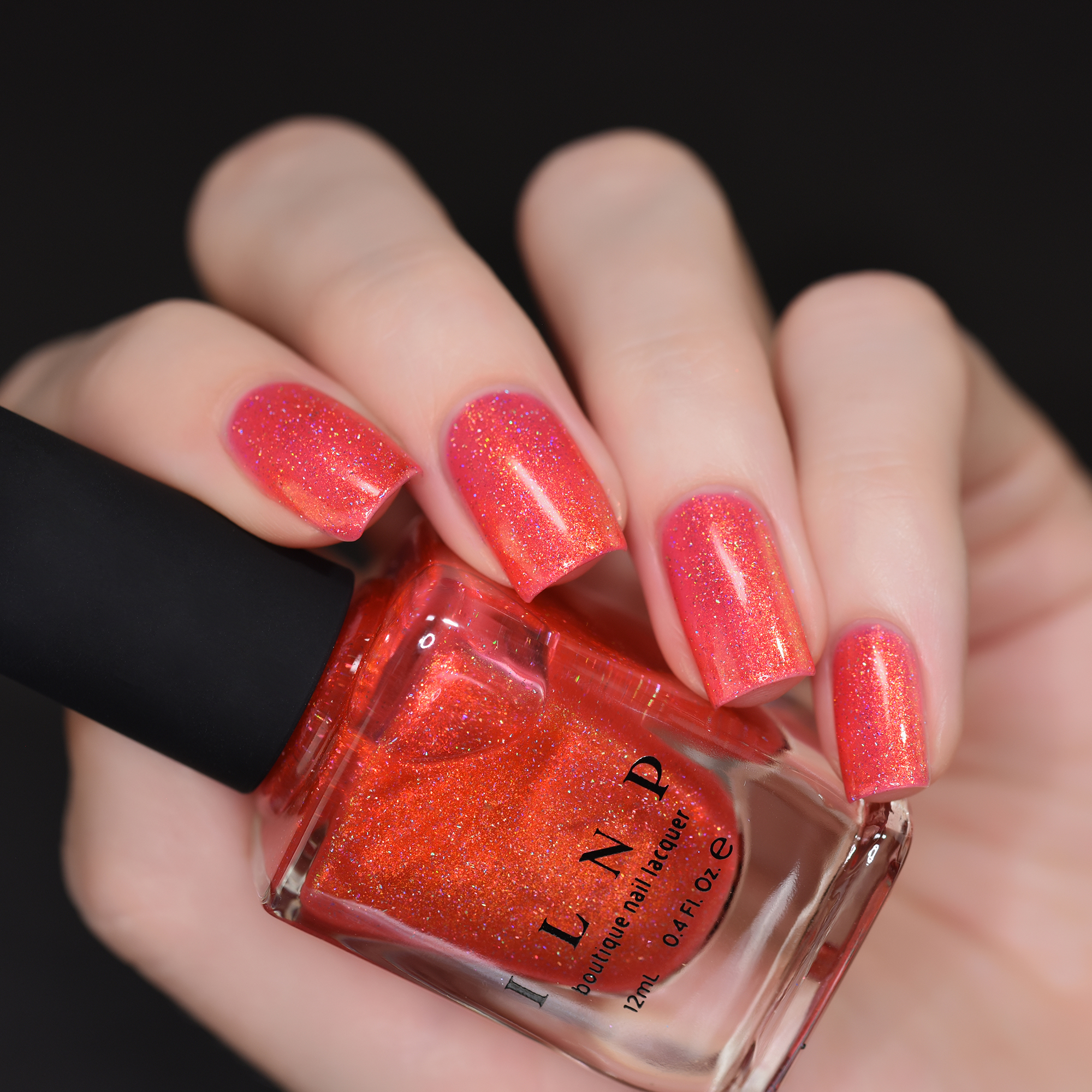 On Location - Orange Coral Holographic Nail Polish by ILNP