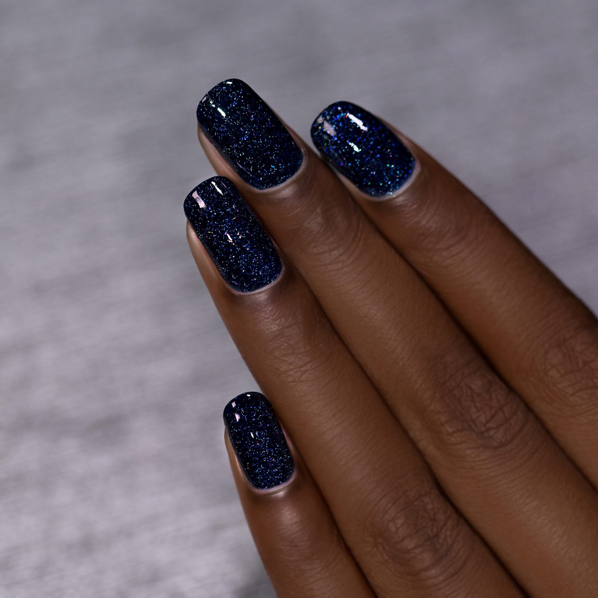 You Up? - Deep Navy Blue Holographic Nail Polish by ILNP