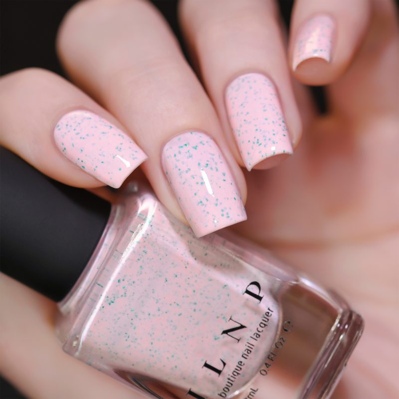 With Sprinkles - Delicate Macaron Pink Speckled Nail Polish by ILNP