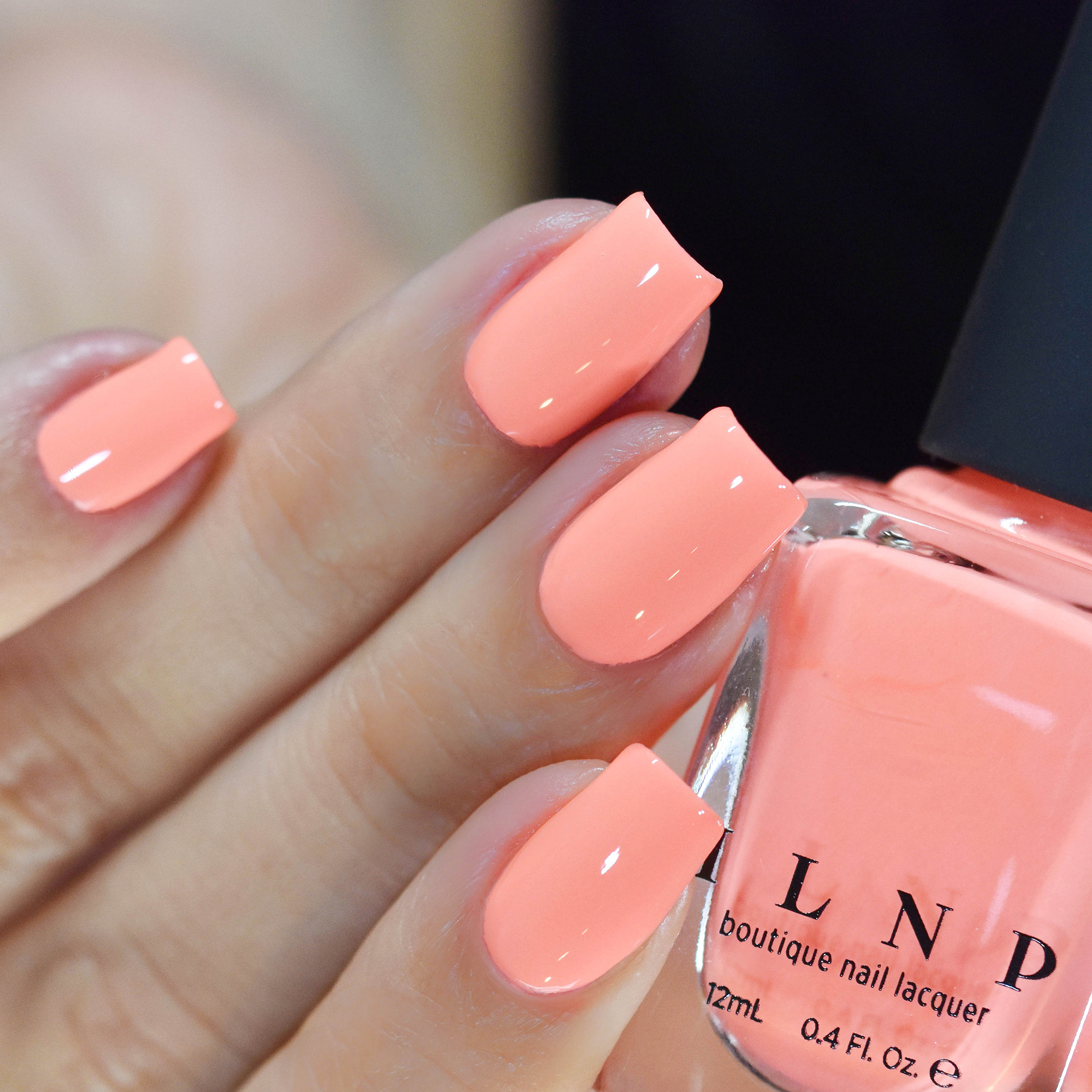 Sunny Days - Radiant Neon Peach Cream Nail Polish by ILNP