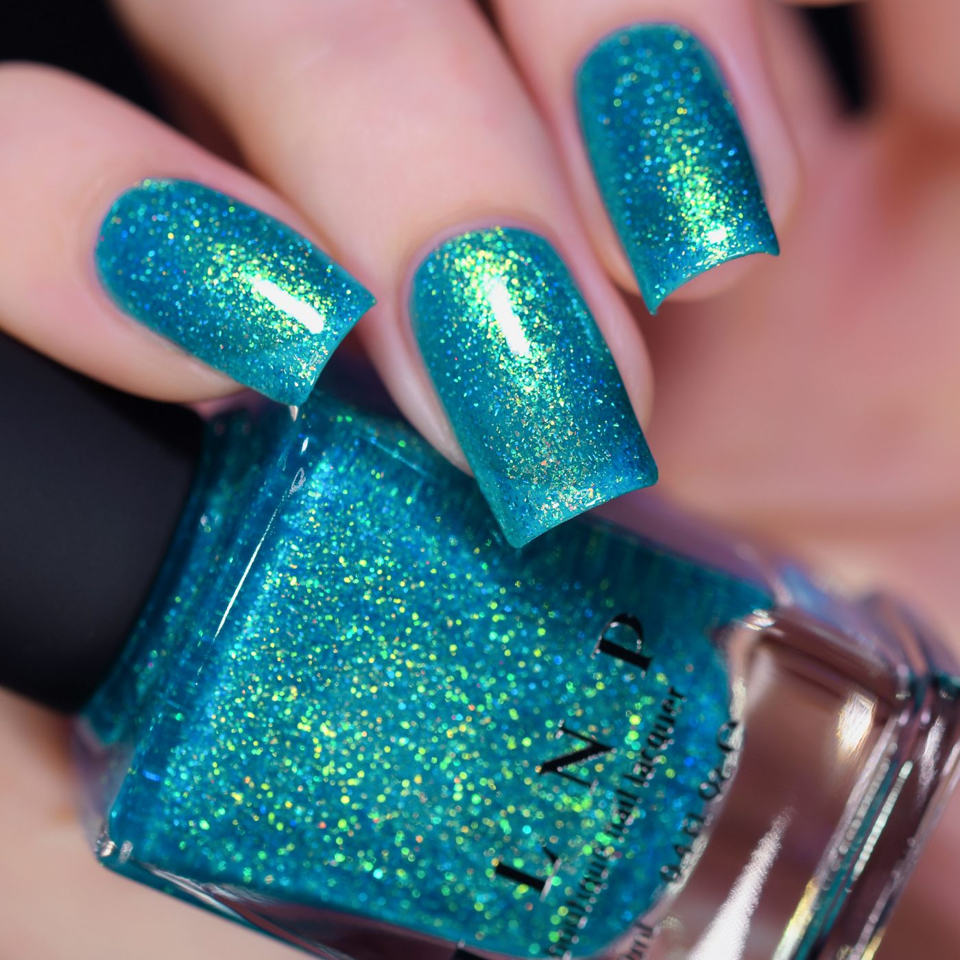 Blue Lagoon - Shimmering Teal Holographic Jelly Nail Polish by ILNP