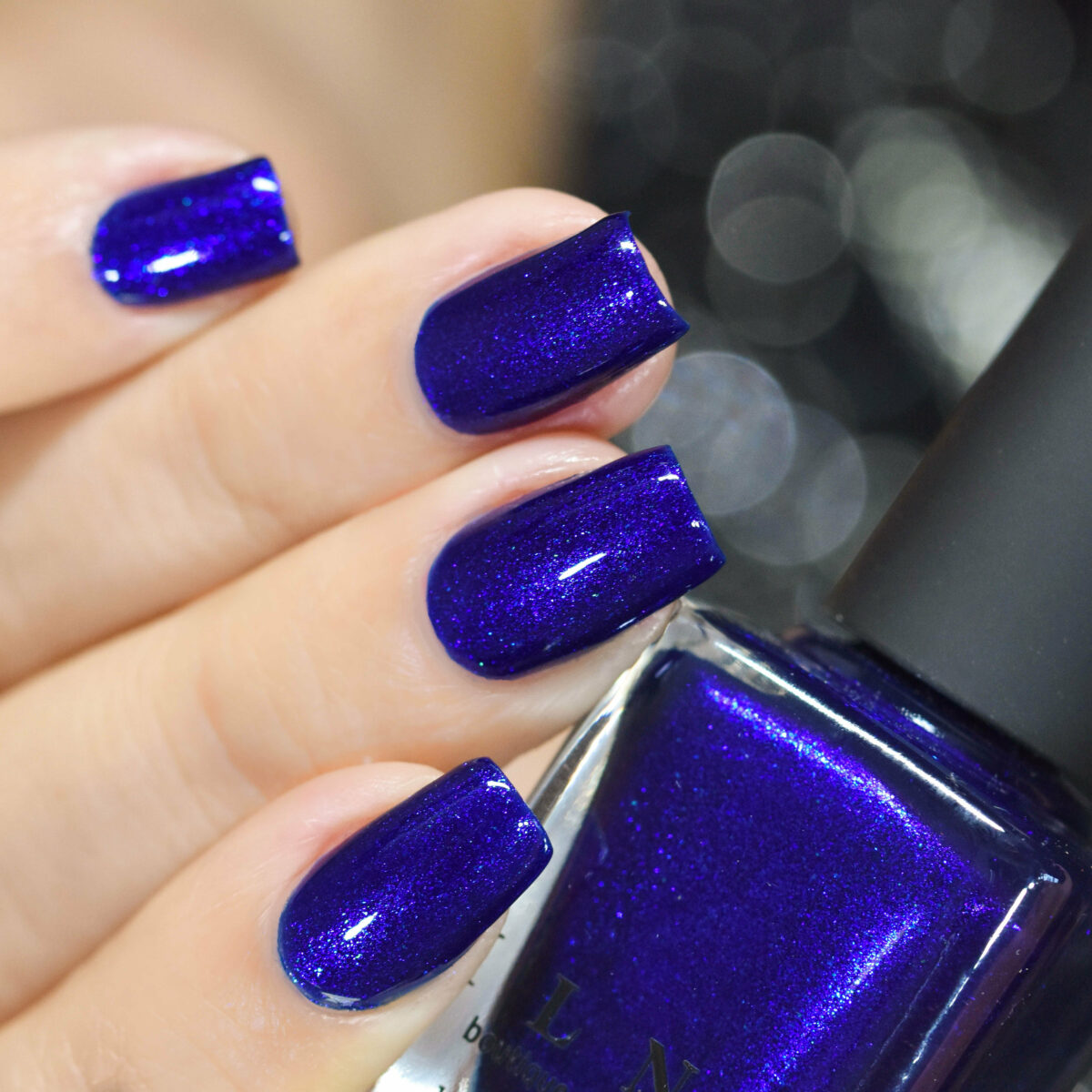 Midnight Kiss - Rich Cobalt Blue Shimmer Nail Polish by ILNP