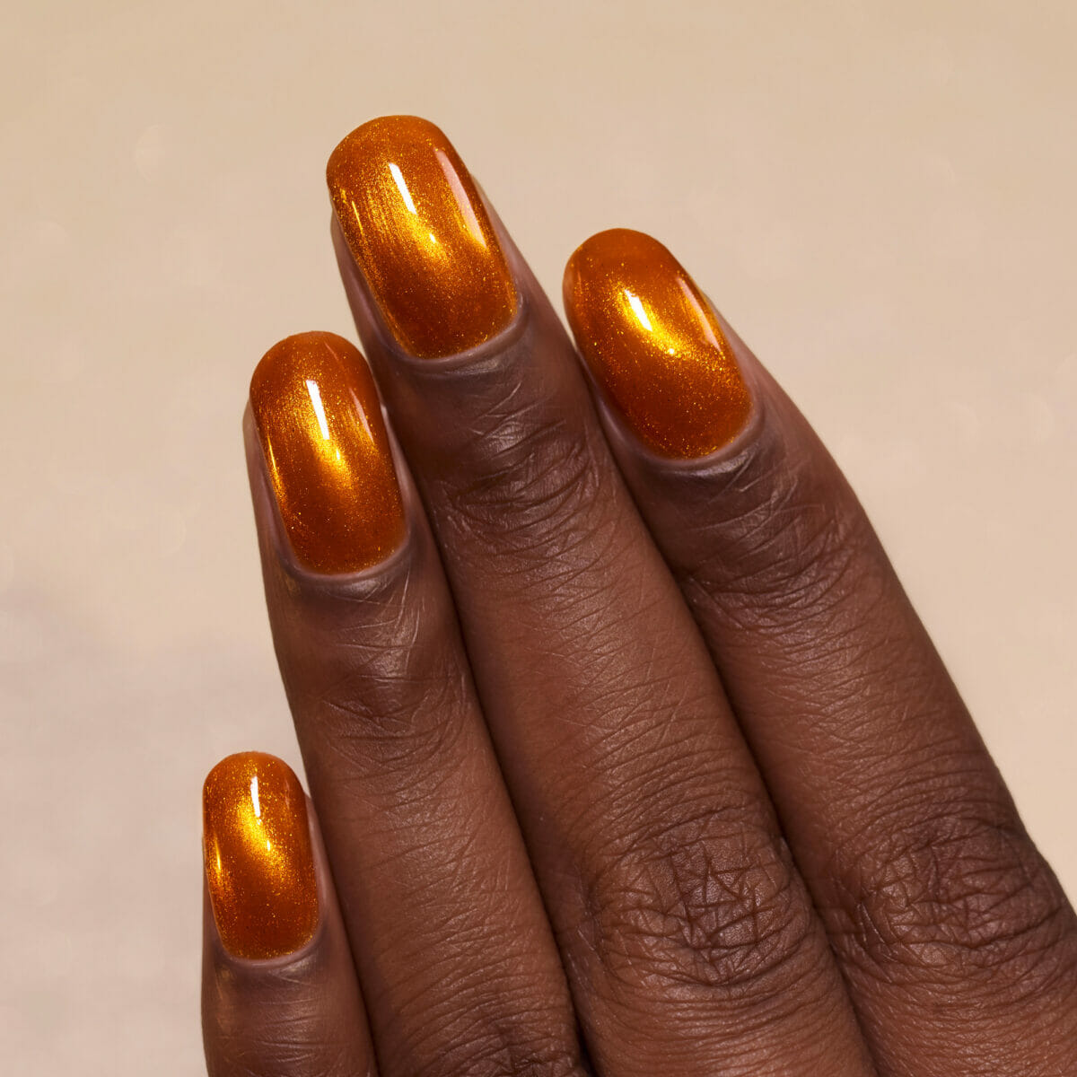 Amber - Warm Amber Magnetic Nail Polish by ILNP